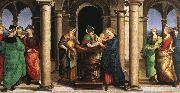 RAFFAELLO Sanzio The Presentation in the Temple (Oddi altar, predella) oil painting on canvas